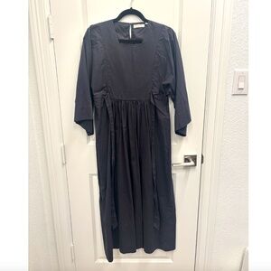 DOEN-Square Neck Poplin Dress (Sz Small)